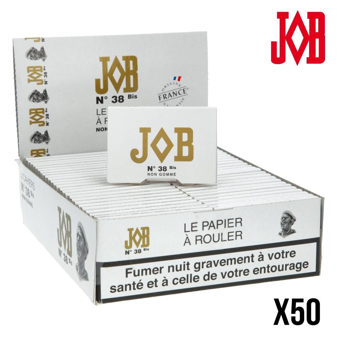 PAPIER JOB N°38 BIS x50