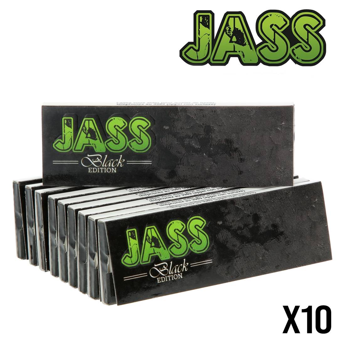 FEUILLE A ROULER JASS BLACK 1/4 X10