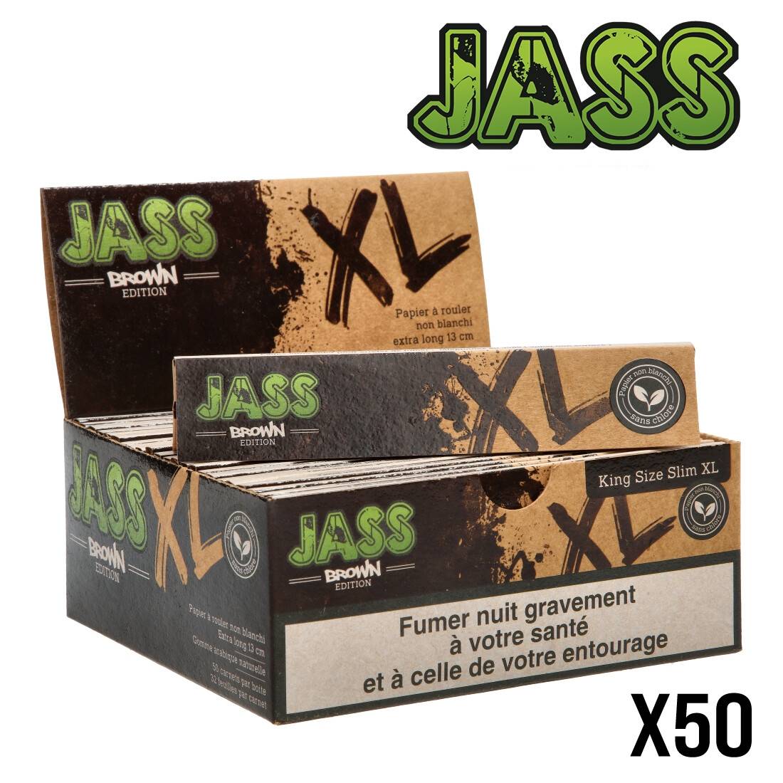.FEUILLE A ROULER JASS BROWN EDITION XL X50