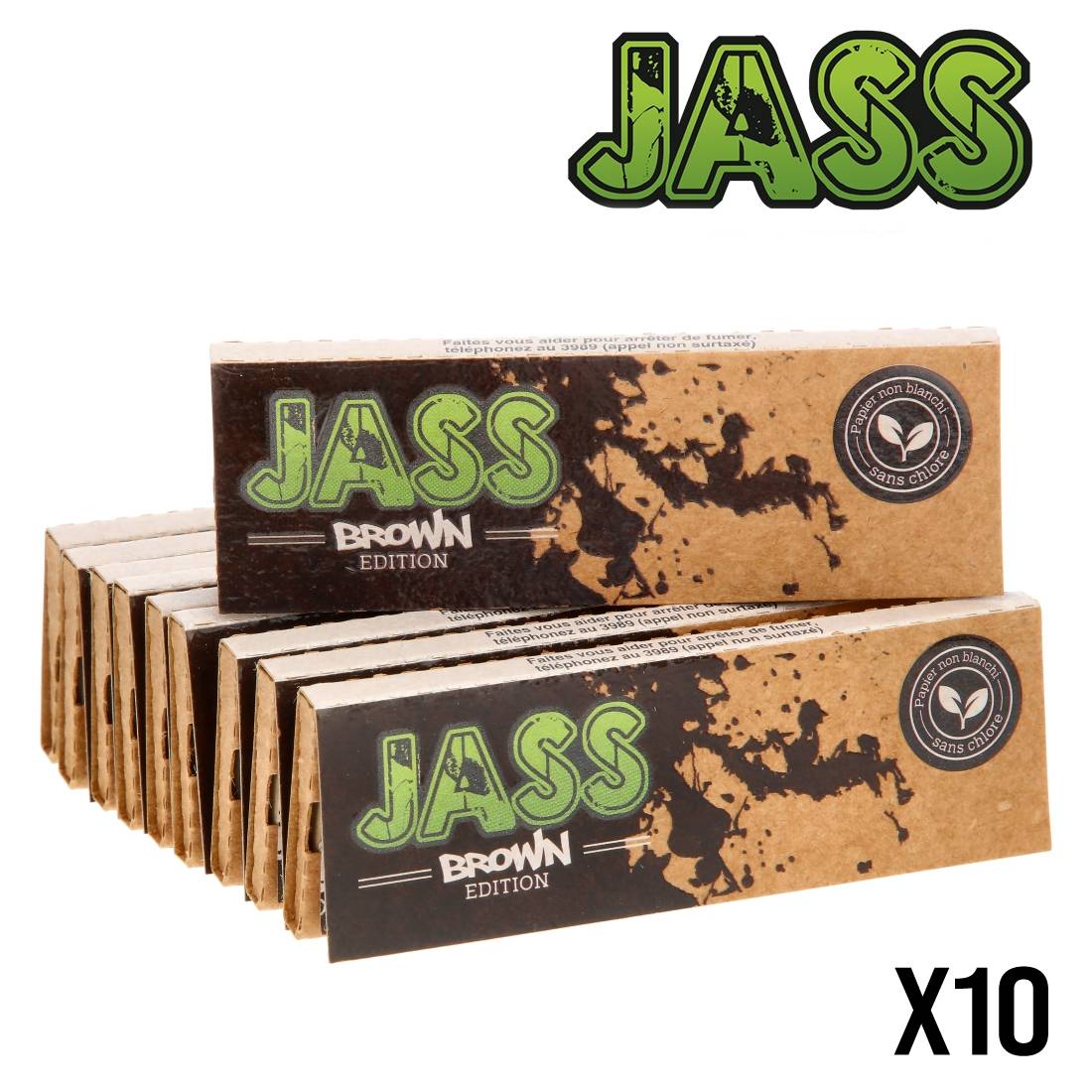 .FEUILLE A ROULER JASS BROWN 1/4 X10