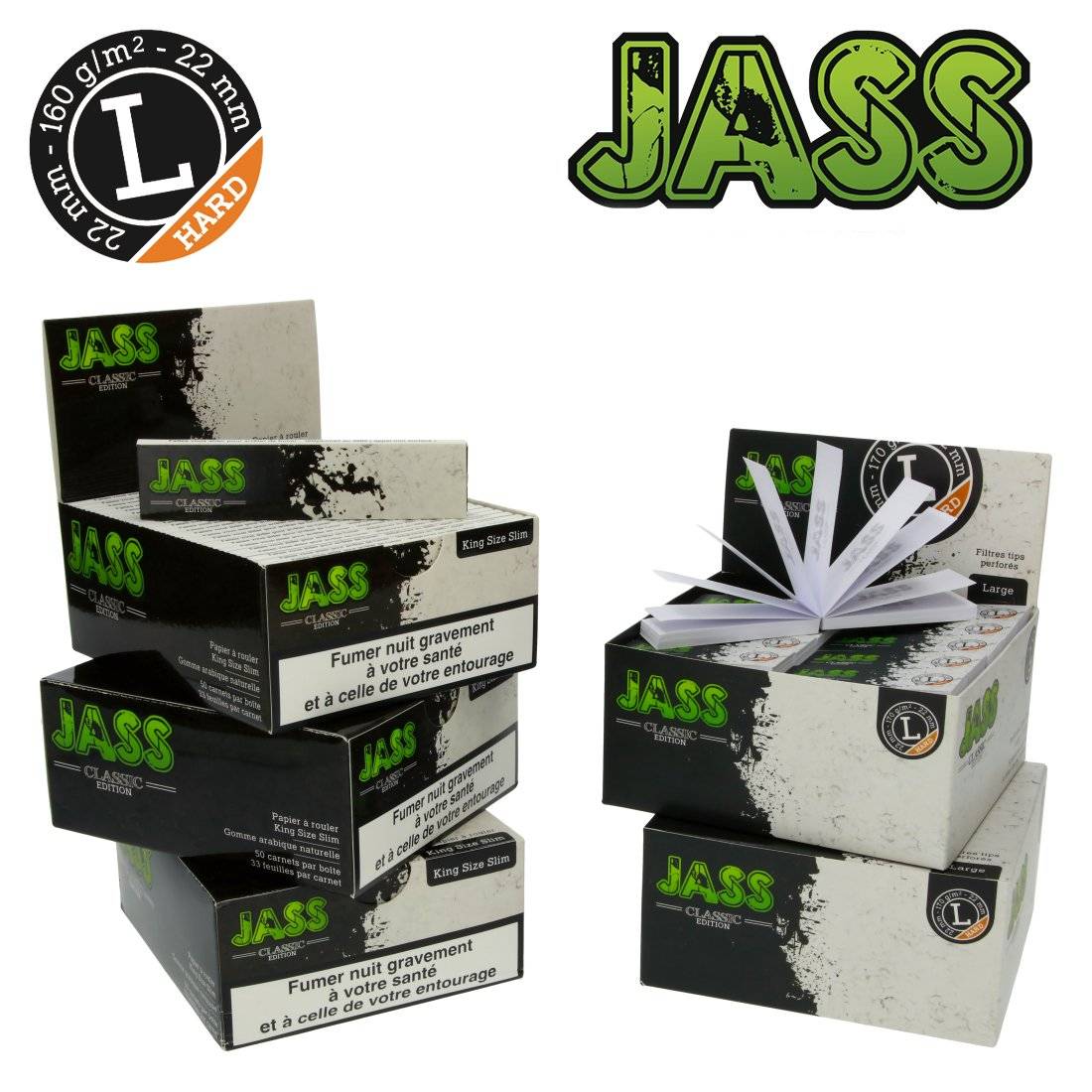 FEUILLE JASS PAPER + TIPS HARD TAILLE L
