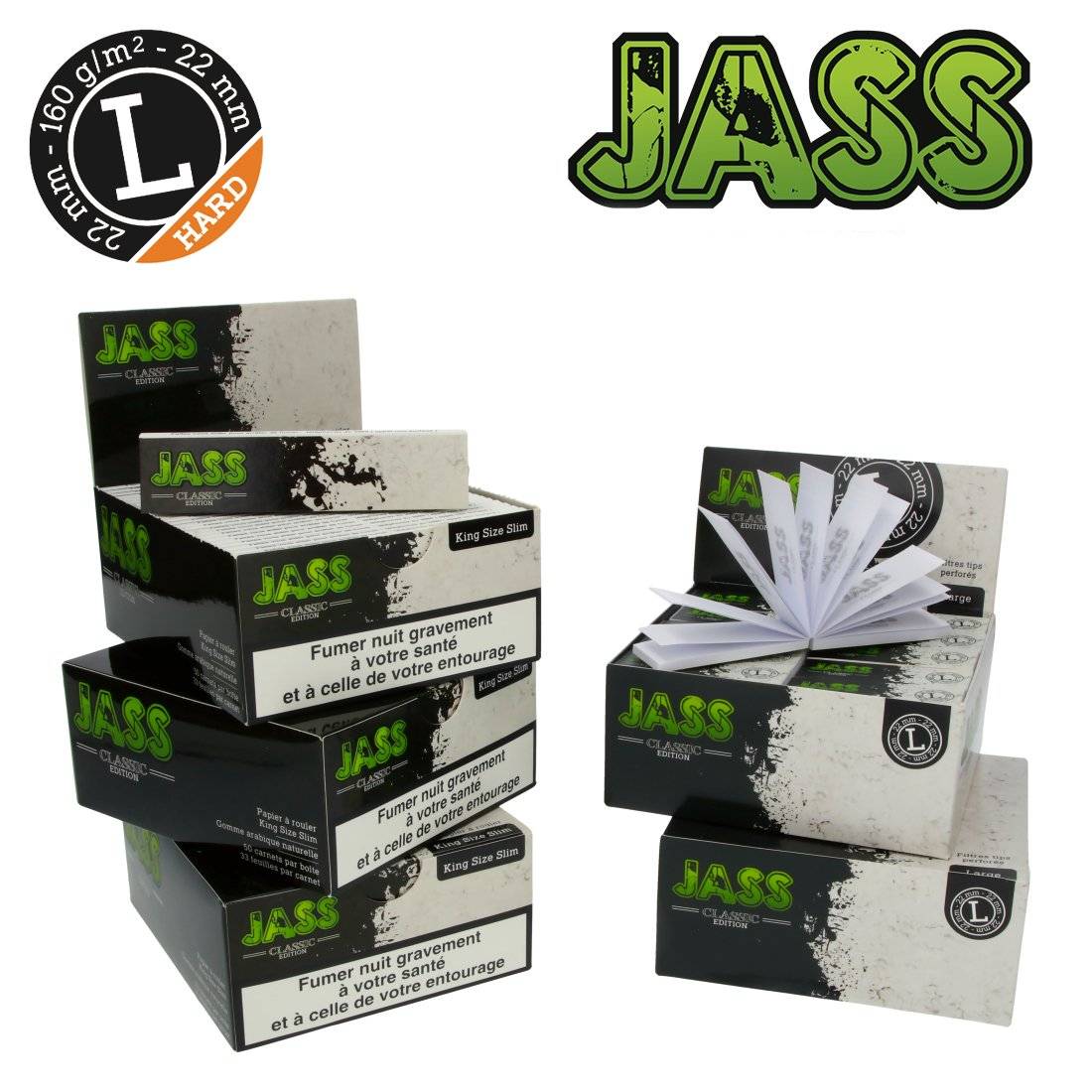 FEUILLE JASS PAPER + TIPS HARD TAILLE L