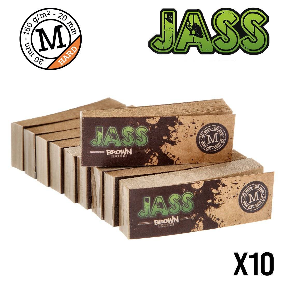 .FILTER TIPS JASS HARD BROWN TAILLE M X10