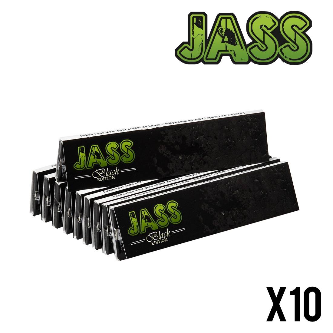 .FEUILLE A ROULER JASS BLACK EDITION PAR 10