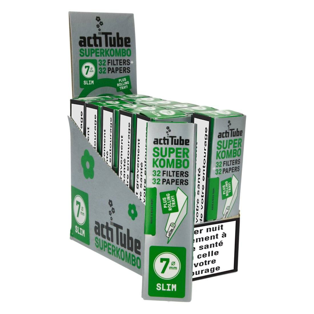ActiTube SuperKombo Display 12 carnets filtres 7mm