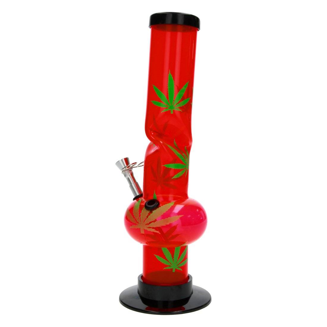 BANG ACRY NEON COLORED HEMP GREEN LEAF 30CM