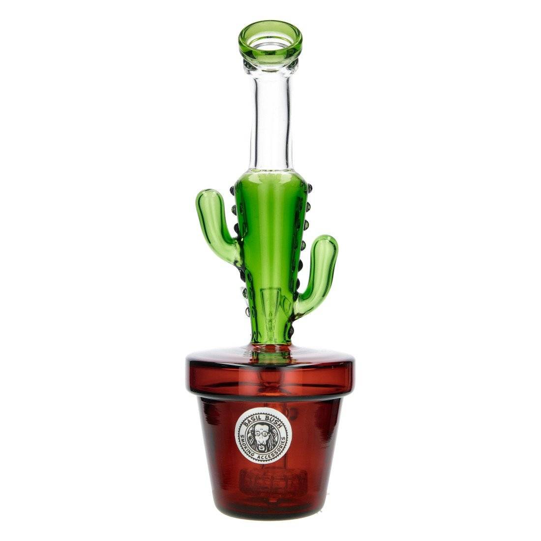 Bang en verre Basil Bush Cactus 22cm