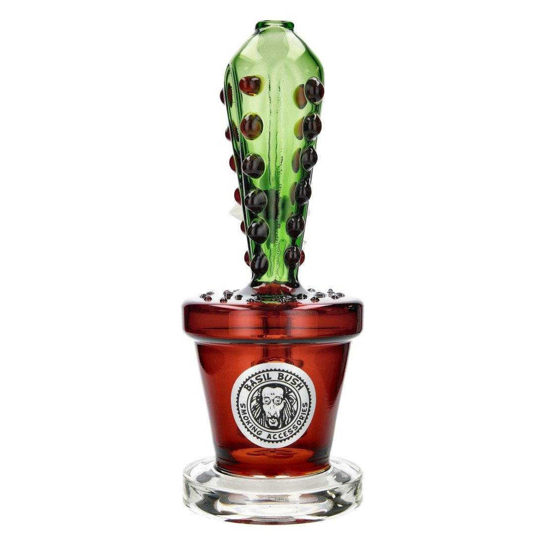 Bang en verre Basil Bush Cactus Flower 21cm