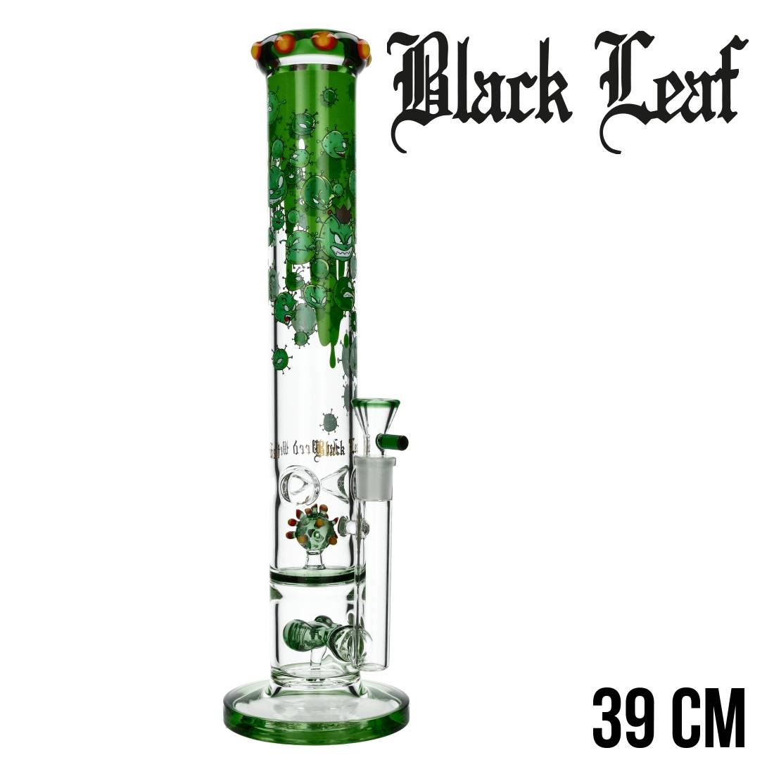 BANG EN VERRE BLACK LEAF INVADERS 39CM