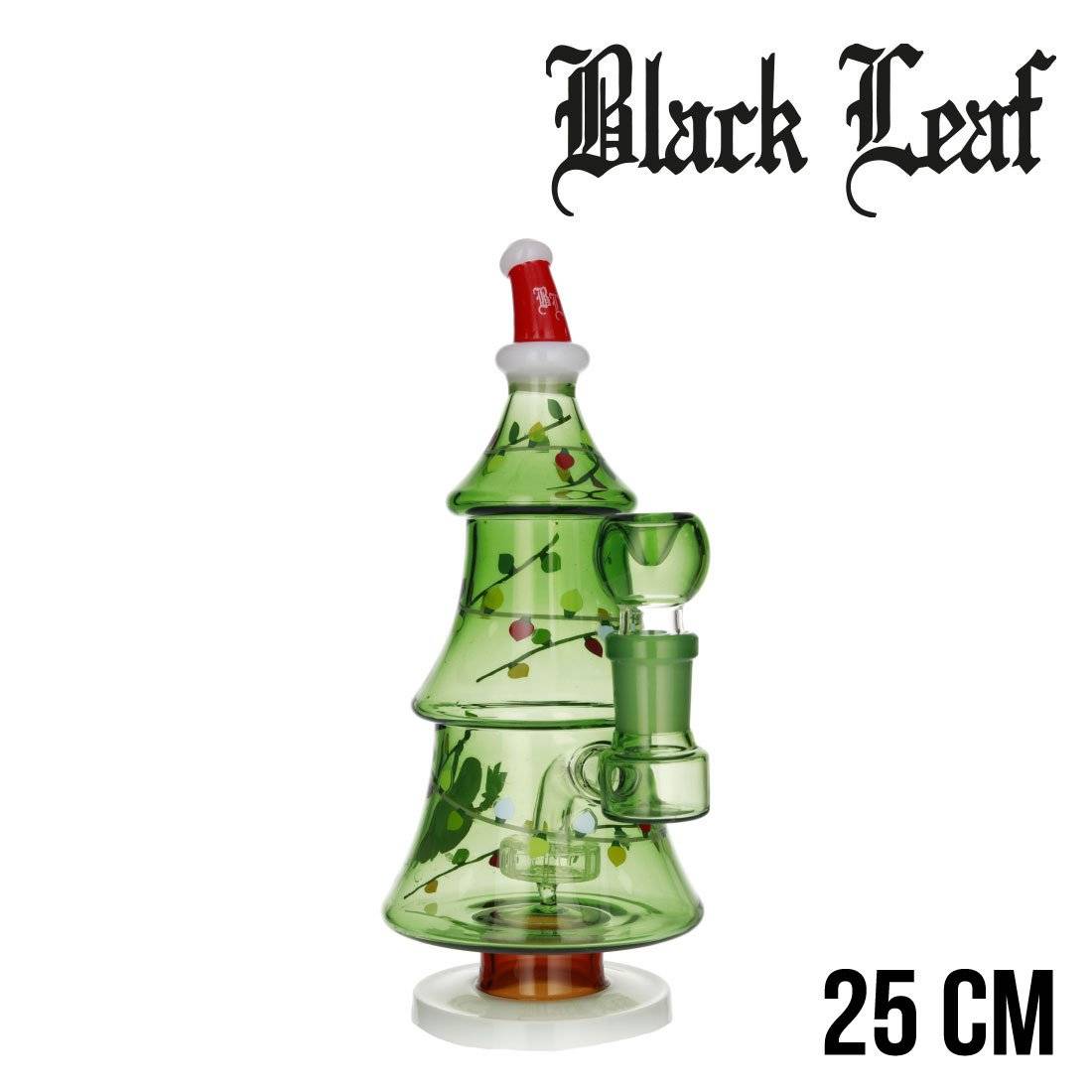 BANG EN VERRE BLACK LEAF XMAS PERC 25CM