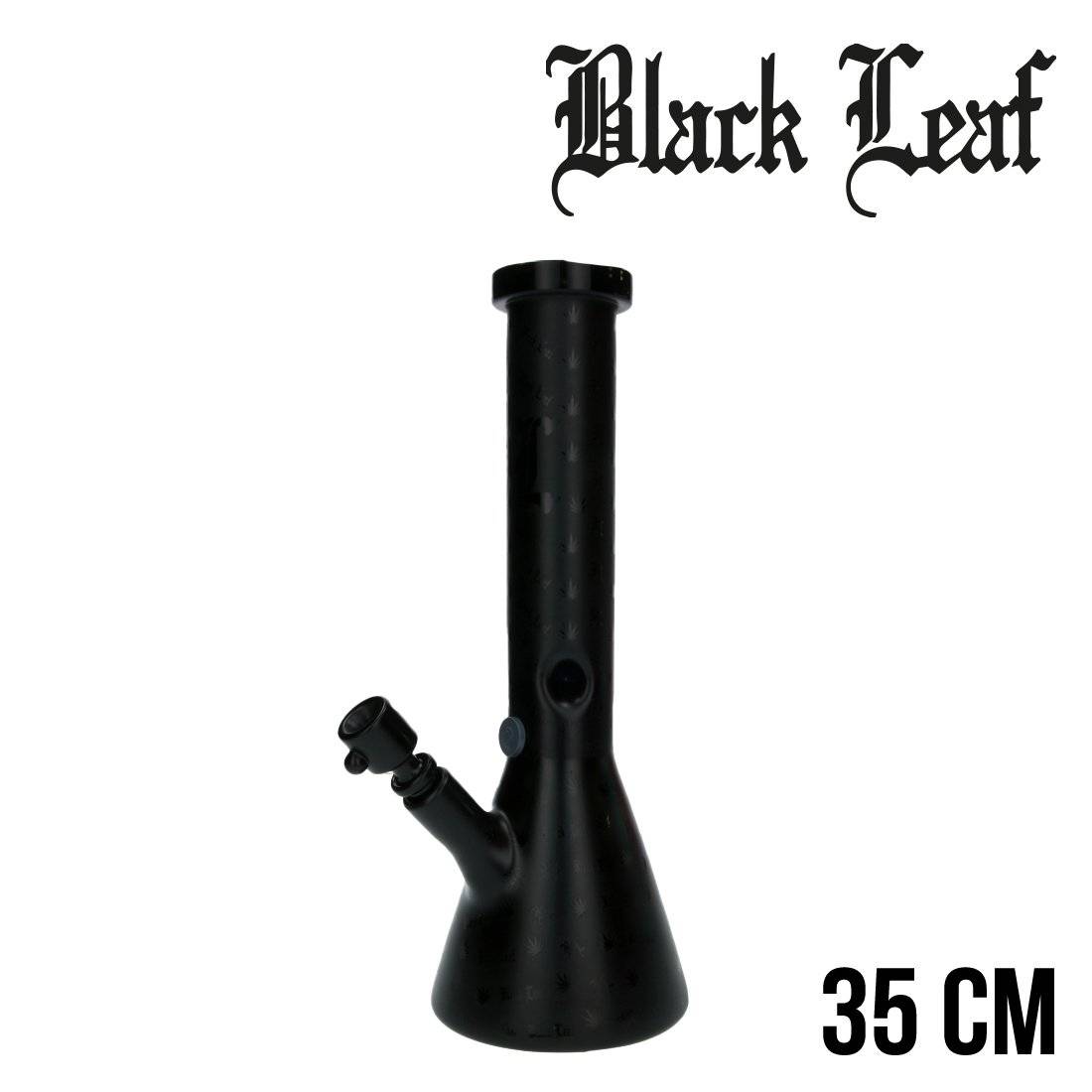 BANG EN VERRE BLACK LEAF BEAKERBONG BLACK 35CM