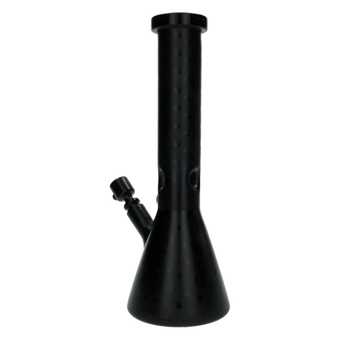 Bang en verre Black Leaf Beakerbong Black 35 cm