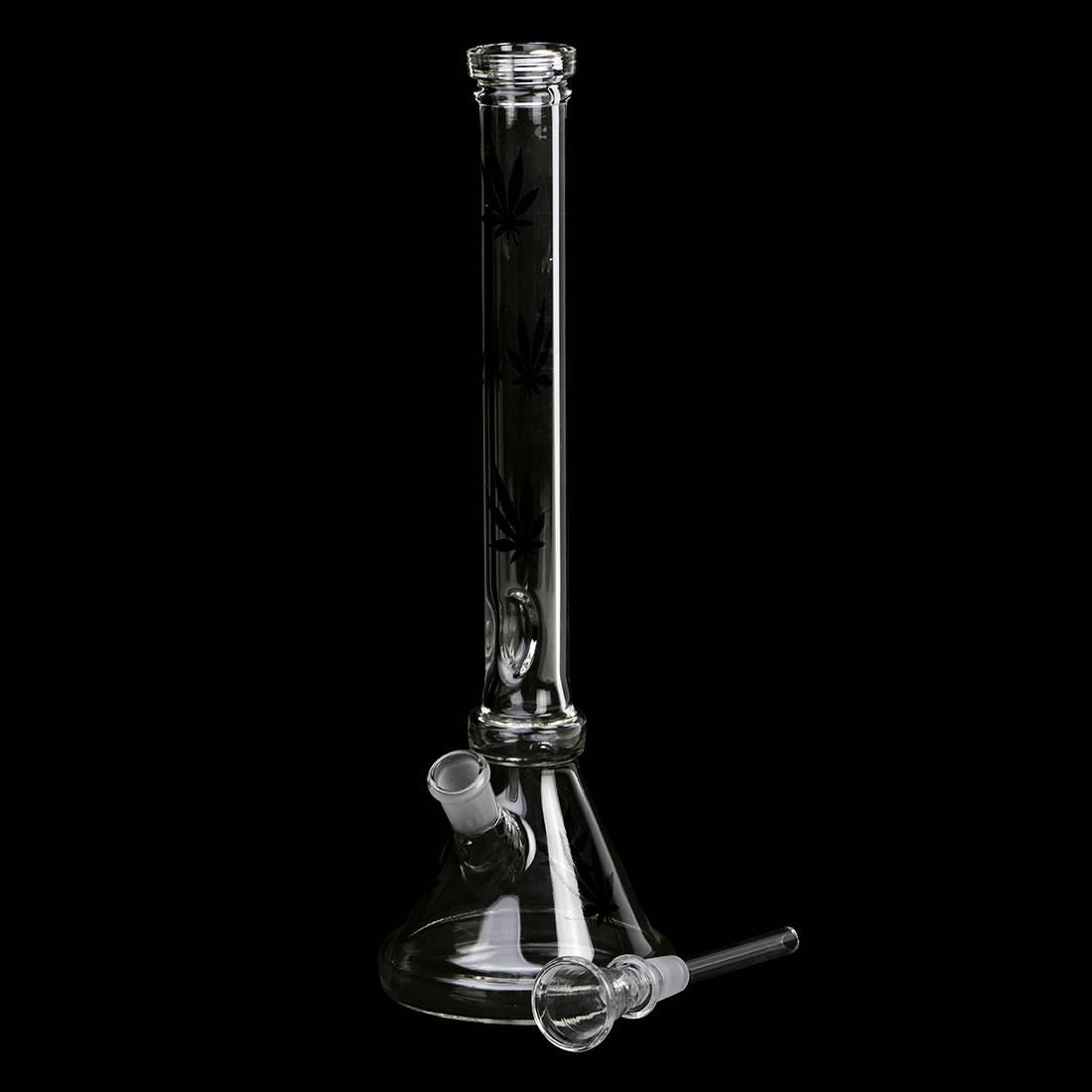 BANG EN VERRE CLEAR BEAKER LEAF 31CM