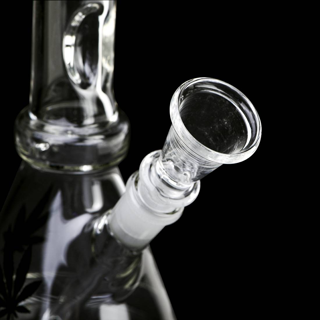 BANG EN VERRE CLEAR BEAKER LEAF 31CM