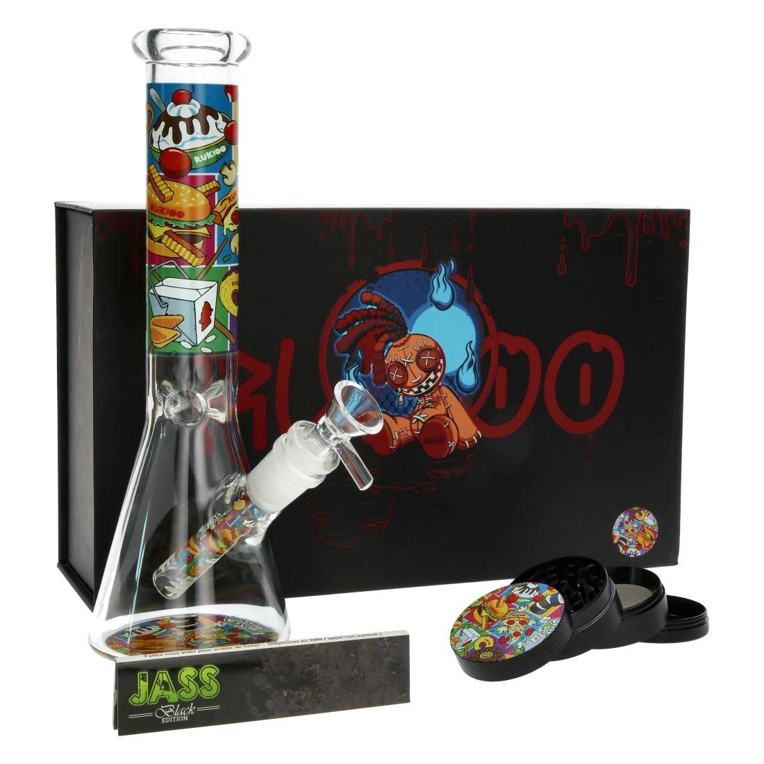 BANG EN VERRE FAST FOOD COFFRET CADEAU 25CM