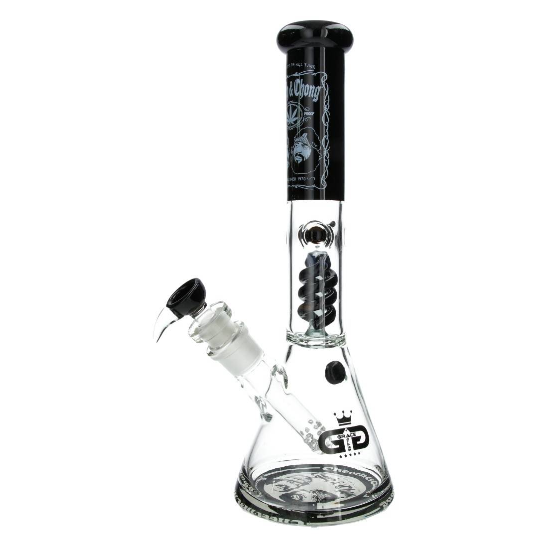 bang en verre Grace Glass Cheech and Chong Spiral 40cm