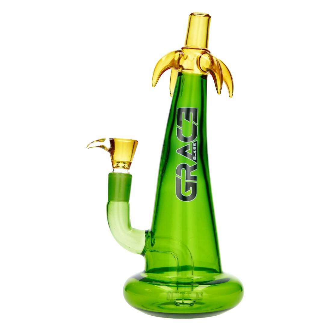 Bang Grace Glass Green Palm Tree 27cm