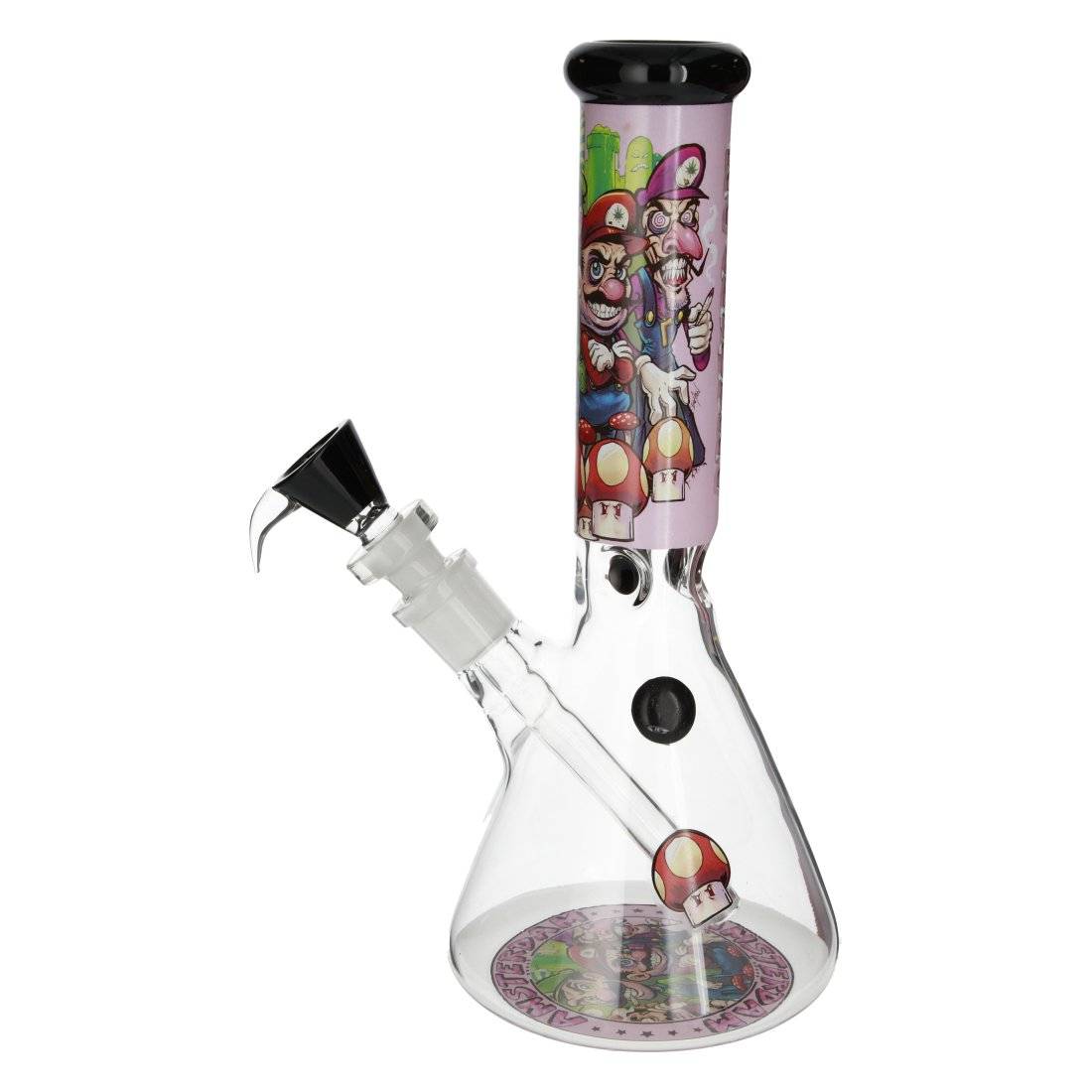 Bang en verre Grace Glass Mushroom Hero Pink