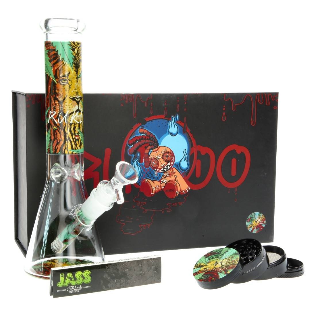 BANG EN VERRE JUNGLE COFFRET CADEAU 25CM