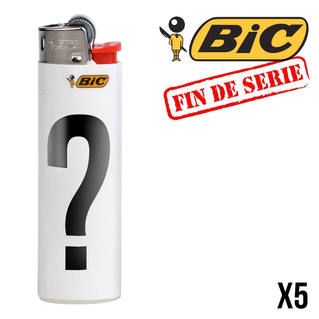 BRIQUET BIC FIN DE SERIE X5