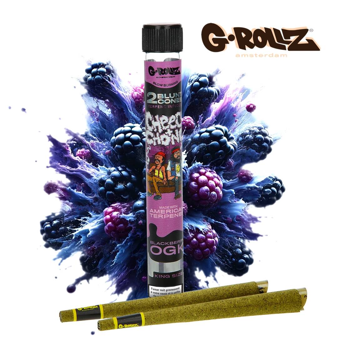 BLUNT PREROULE G ROLLZ CHEECH AND CHONG TERPENES BLACKBERRY OGK PAR 2