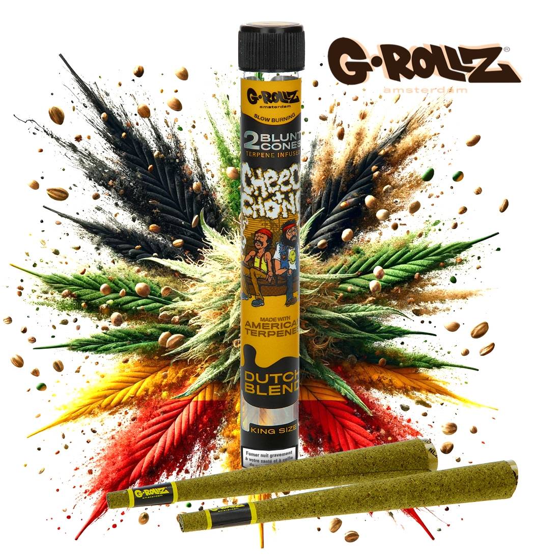 BLUNT PREROULE G ROLLZ CHEECH AND CHONG TERPENES DUTCH BLEND PAR 2