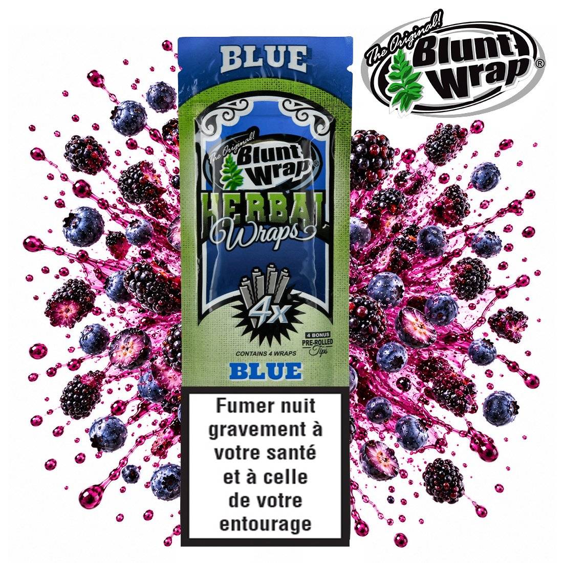 BLUNTS HERBAL WRAPS BLUE PAR 4