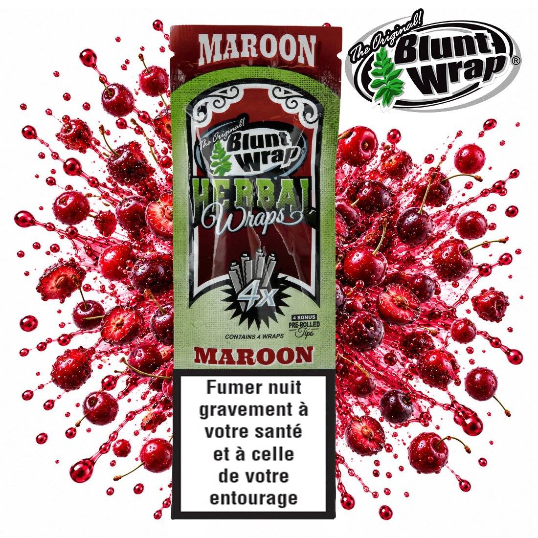 BLUNTS HERBAL WRAPS MAROON PAR 4