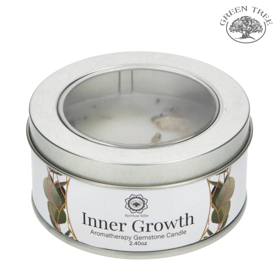 BOUGIE GREEN TREE INNER GROWTH MENTHE PIERRE DE LUNE