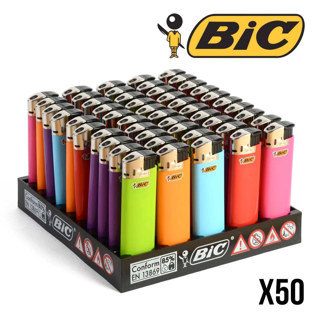 BRIQUET ELECTRONIQUE BIC STANDARD J38 X50