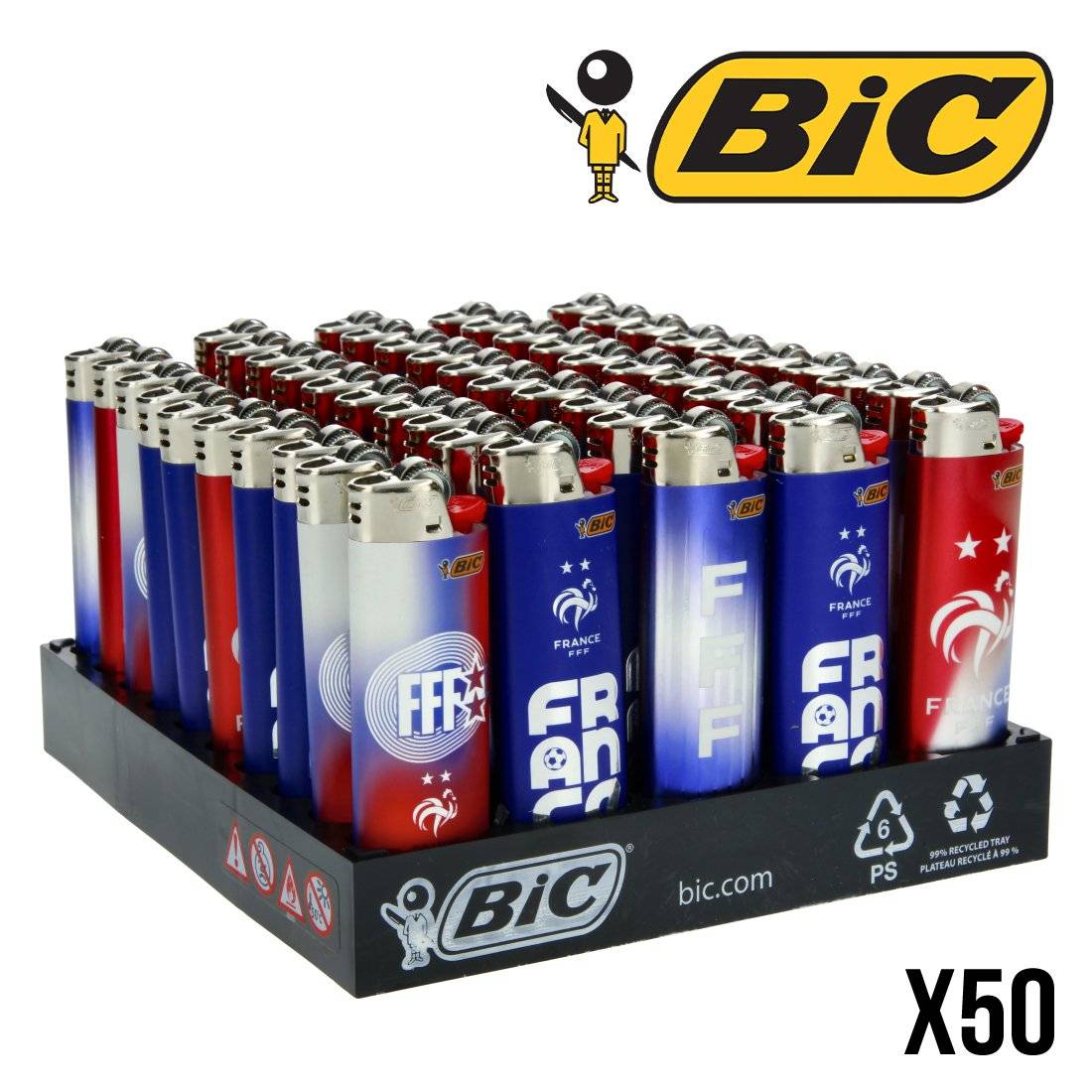 BRIQUET BIC FFF FRANCE 2026 X50