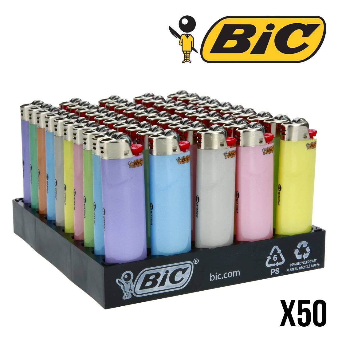 BRIQUET BIC PASTEL X50