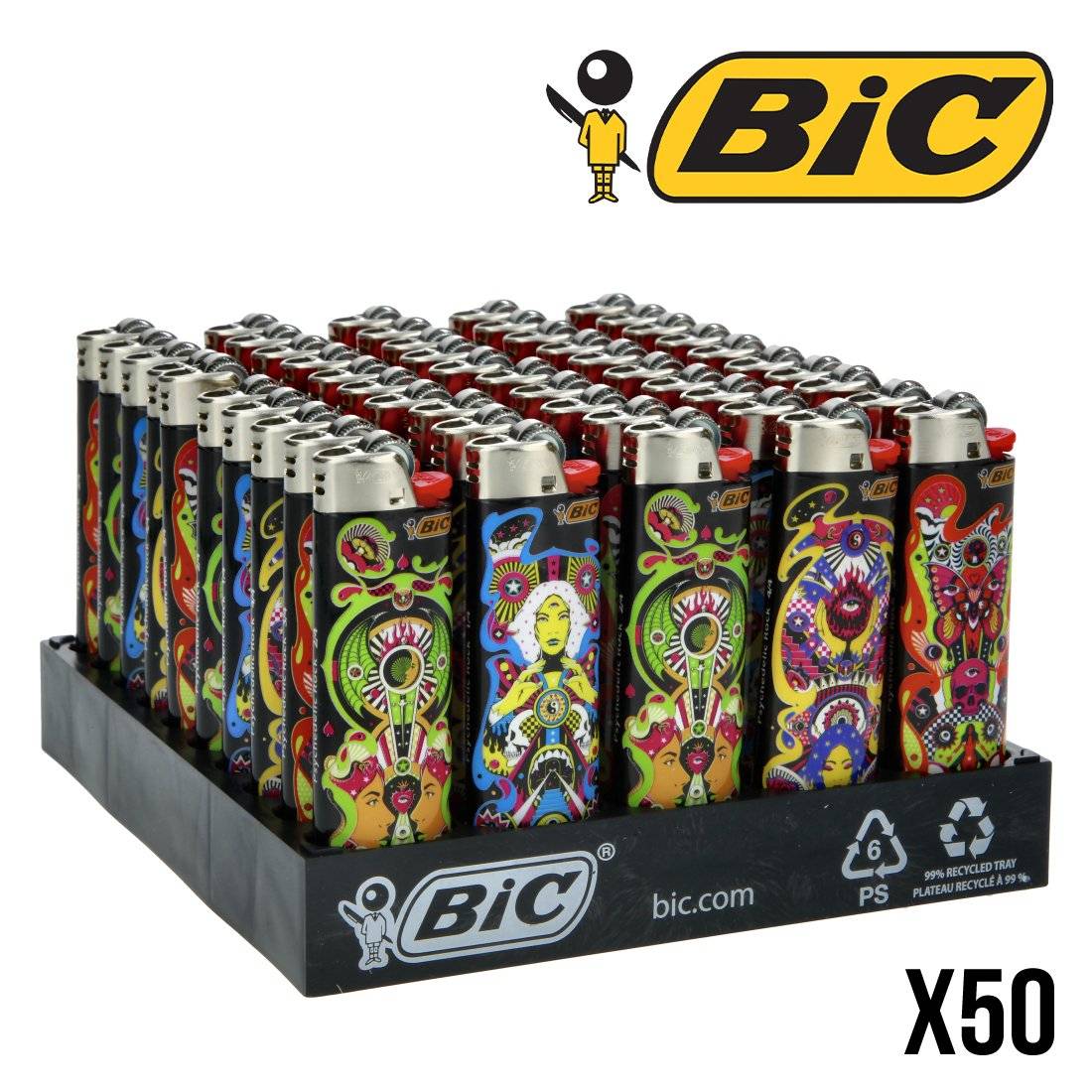 BRIQUET BIC PSYCHEDELIC ROCK X50