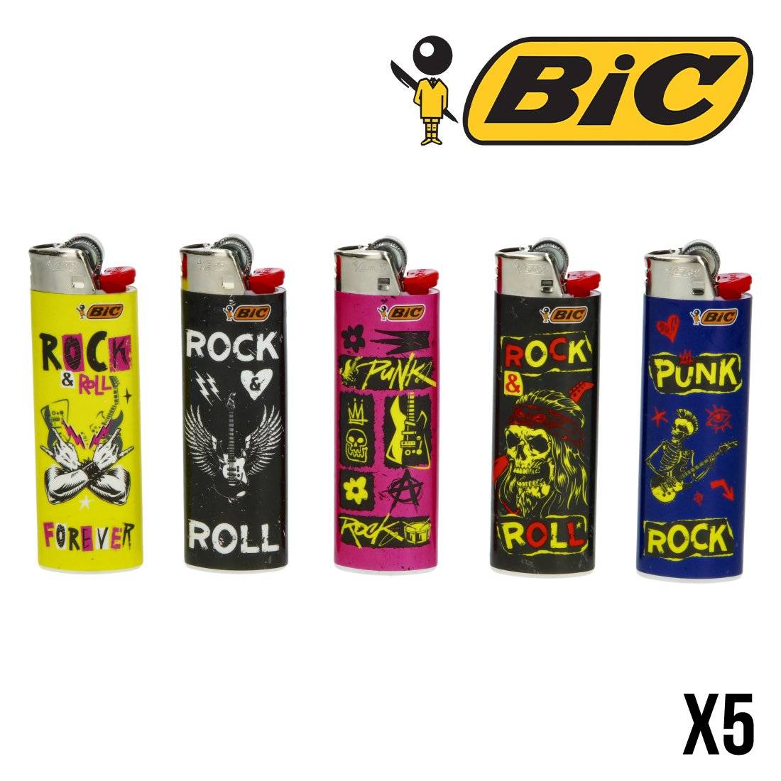 BRIQUET BIC ROCK MUSIC X5