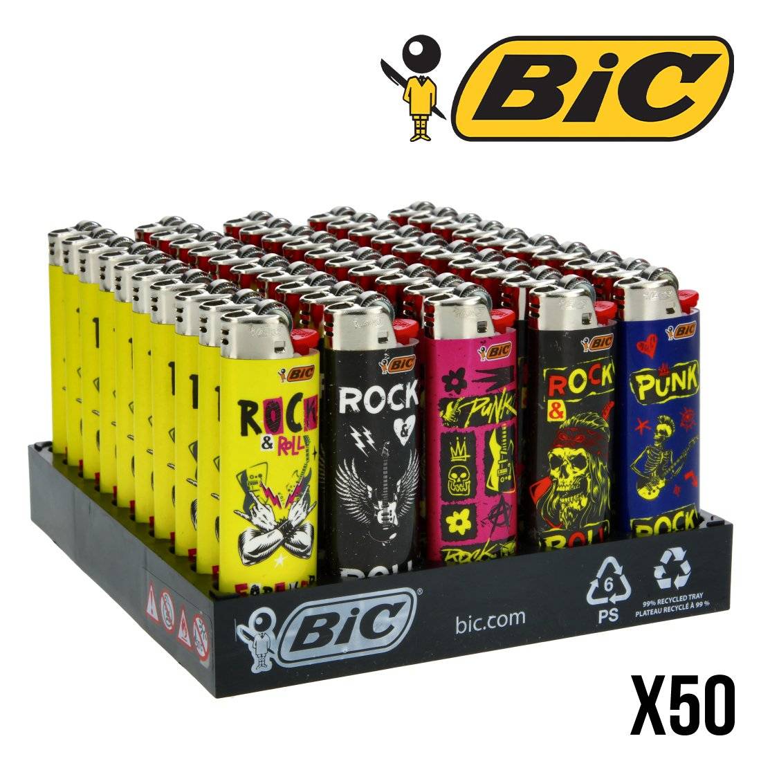BRIQUET BIC ROCK MUSIC X50