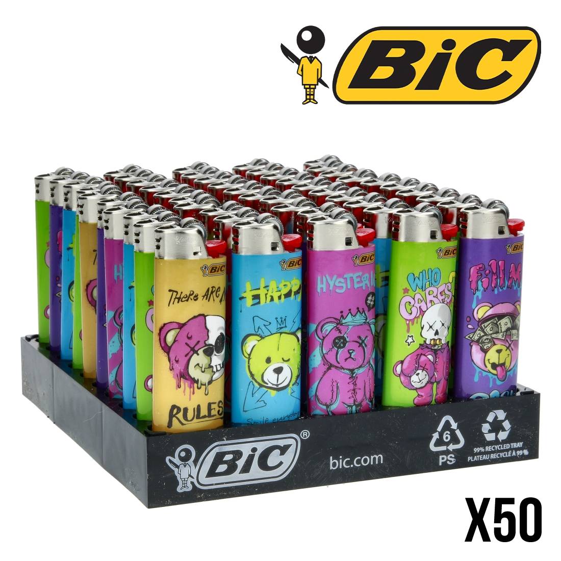 BRIQUET BIC TEDDY 3 X50