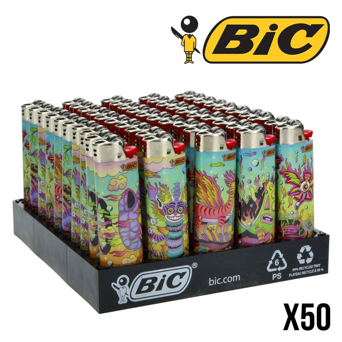 BRIQUET BIC TIAGO MAGIC CREATURES X50