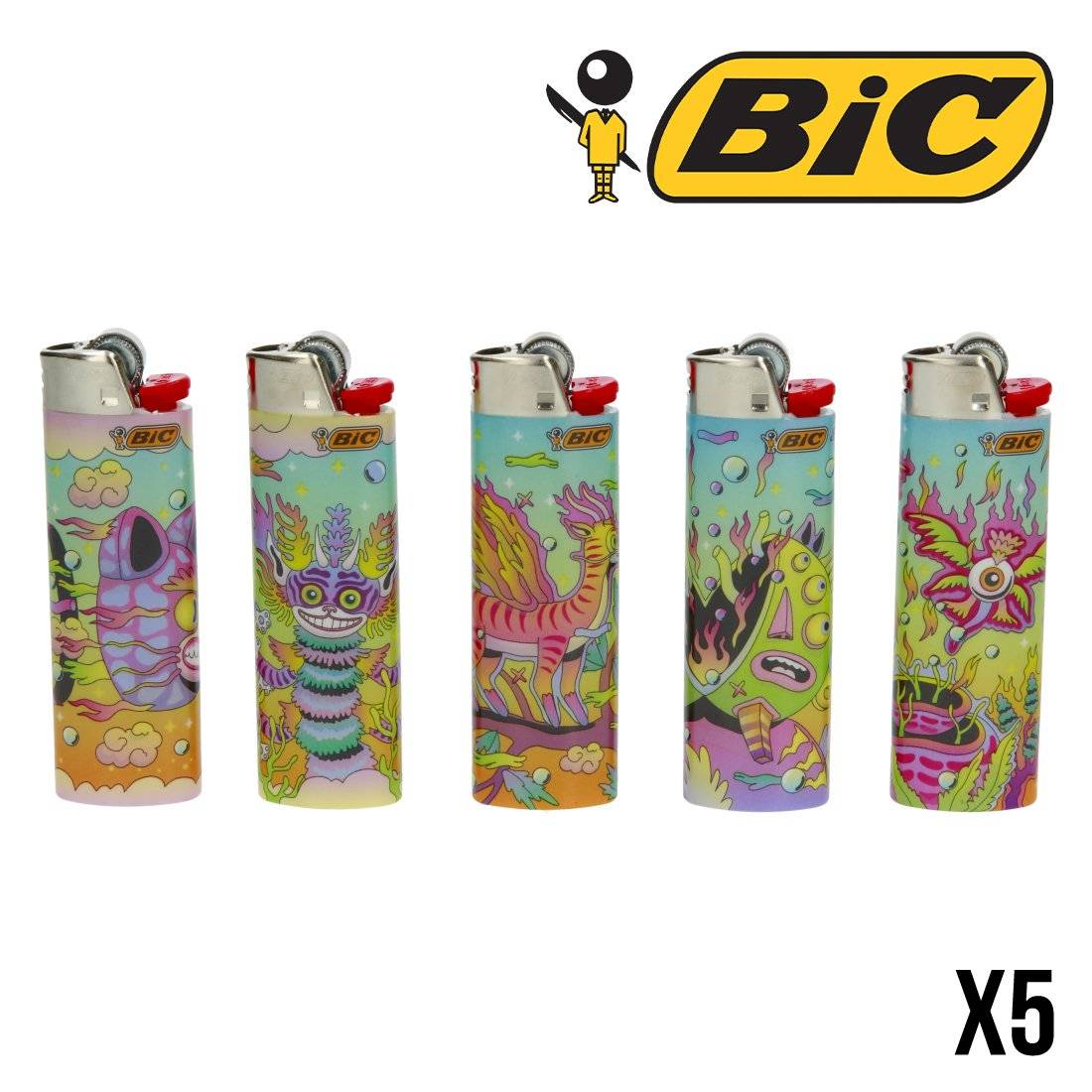 BRIQUET BIC TIAGO MAGIC CREATURES X5