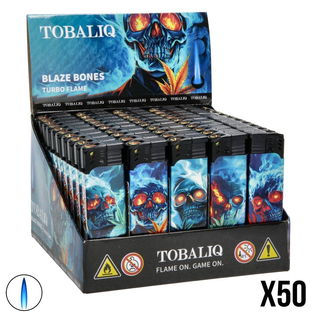 BRIQUET CHALUMEAU TOBALIQ BLAZE BONES X50