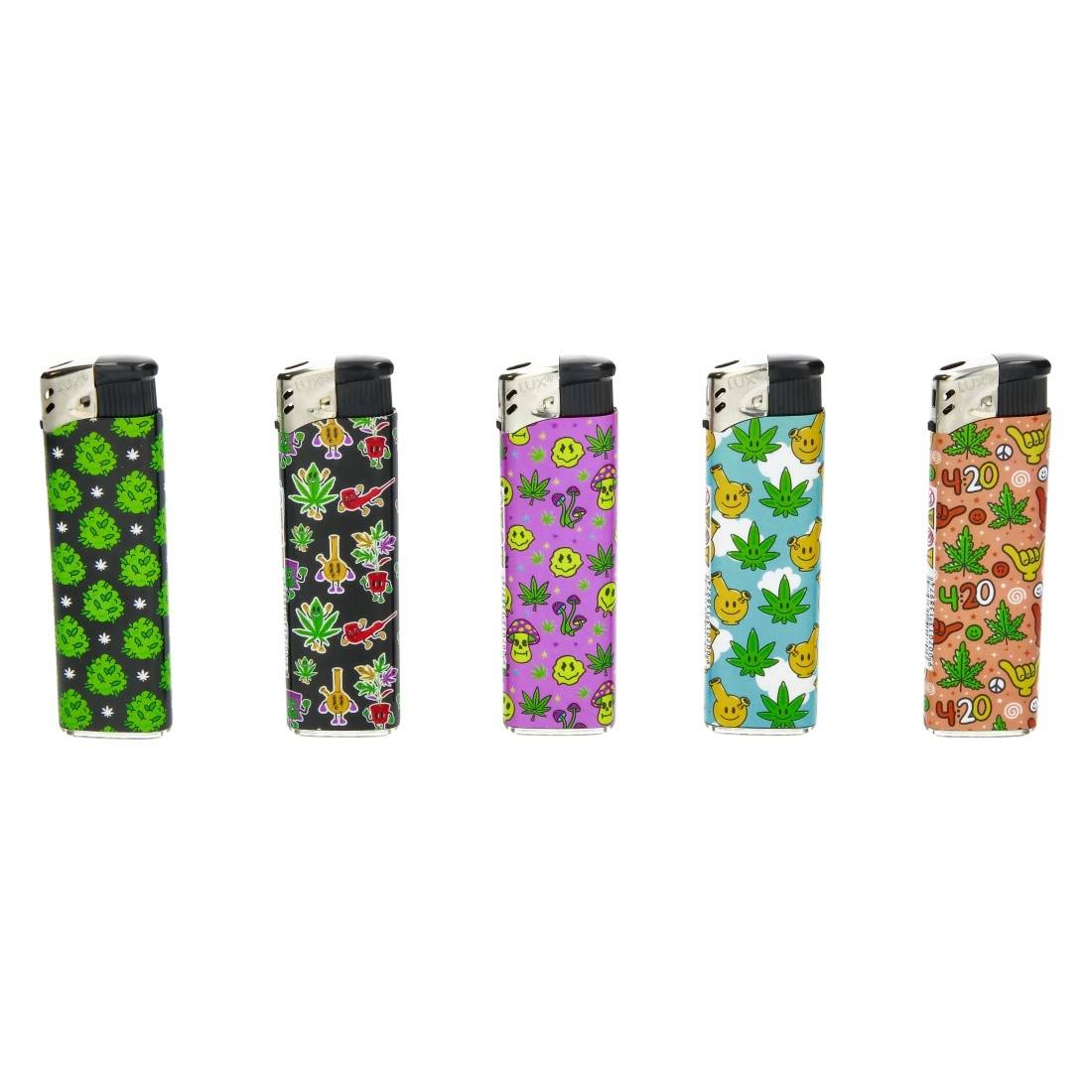 Briquet Electronique Lux Leaf Smile X5