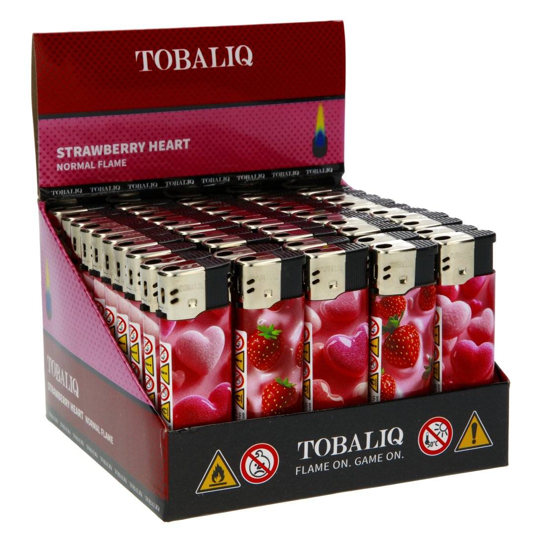 Briquet Electronique Tobaliq Strawberry Heart X50