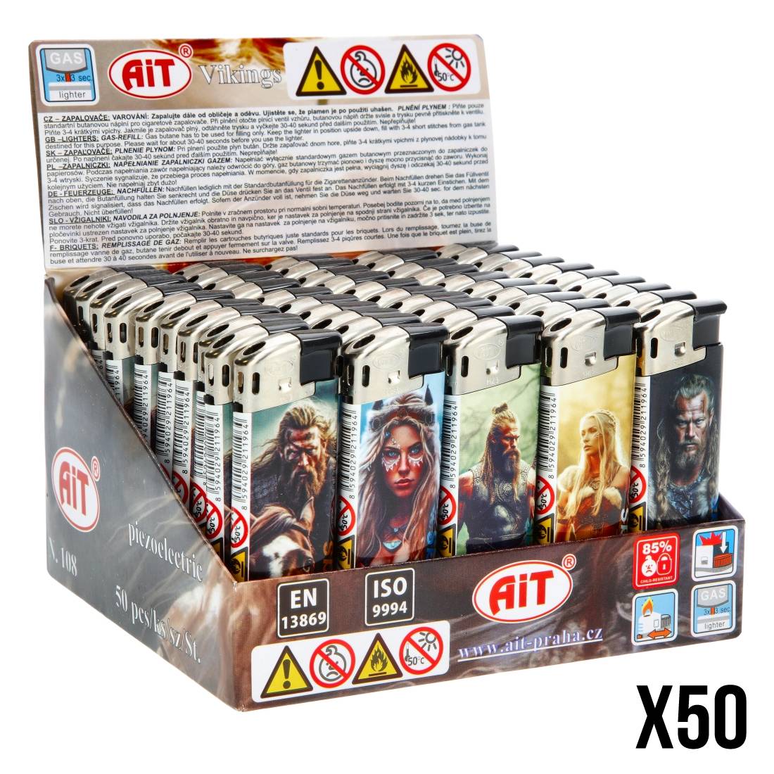 BRIQUET ELECTRONIQUE VIKINGS X50