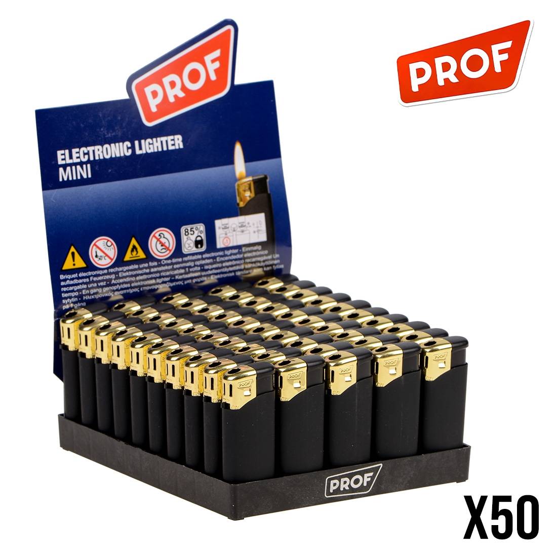 BRIQUET PROF RUBBER GOLD X50