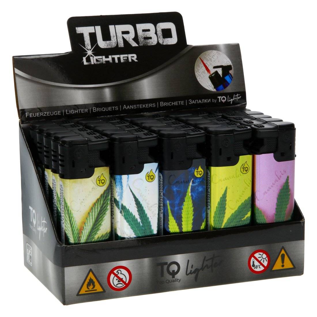 Briquet Turbo TQ 3D Cannabis X25