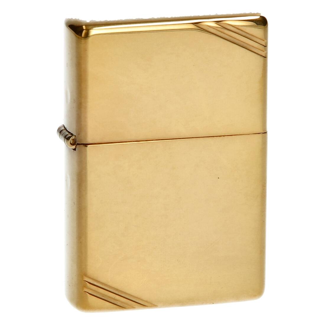 BRIQUET ZIPPO VINTAGE BRASS HIGH POLISH