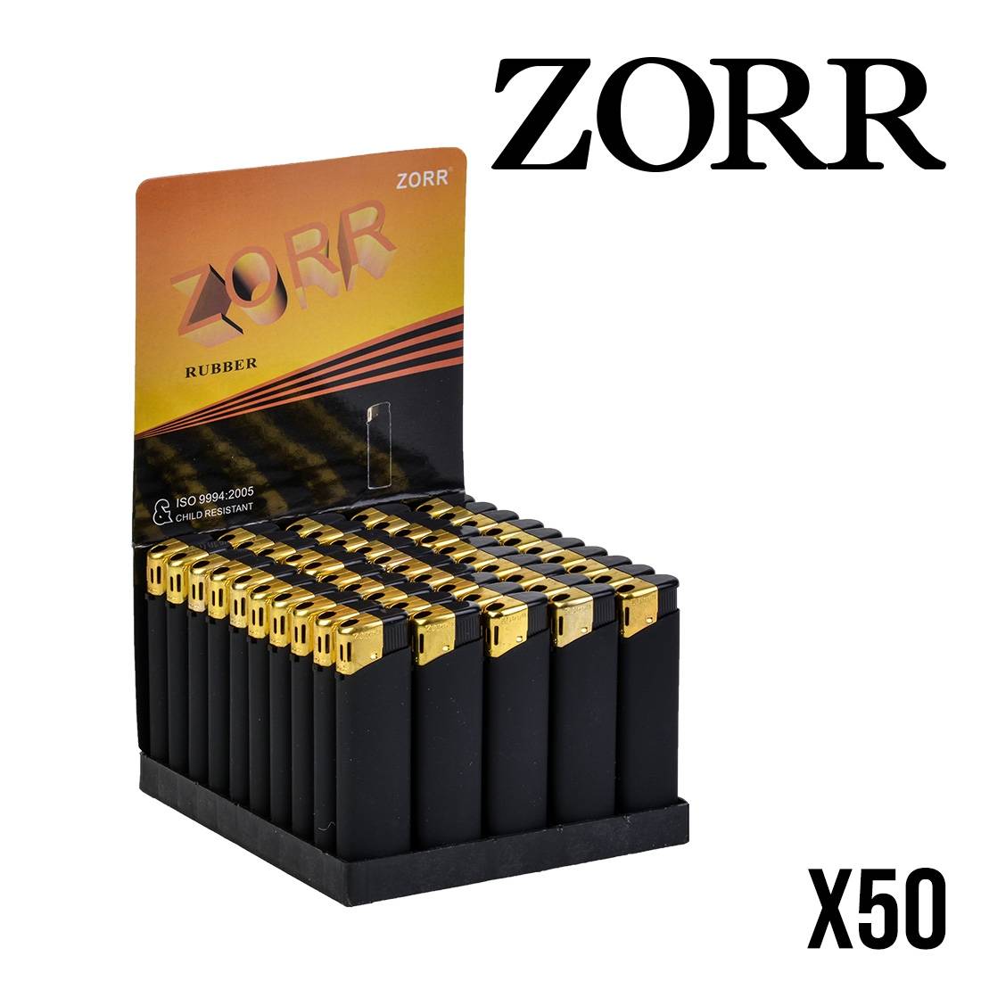 BRIQUET ZORR BLACK SOFT X50