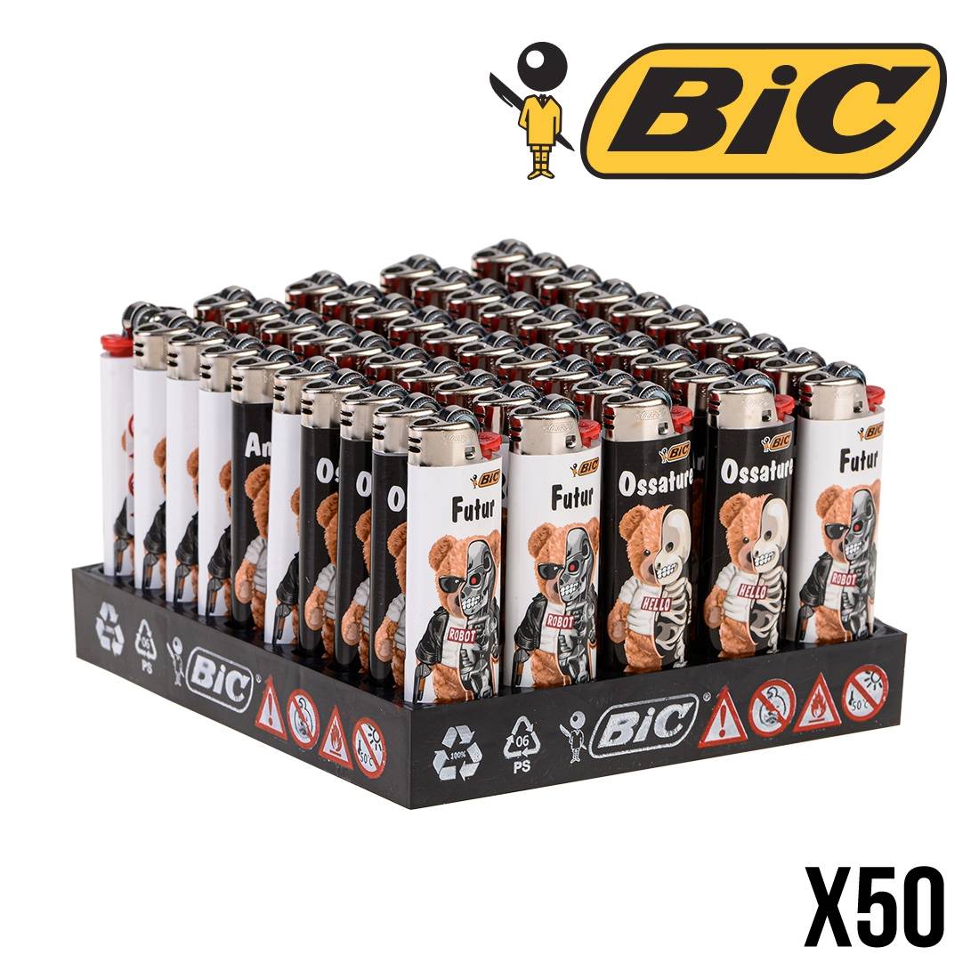 BRIQUETS BIC TEDDY X50