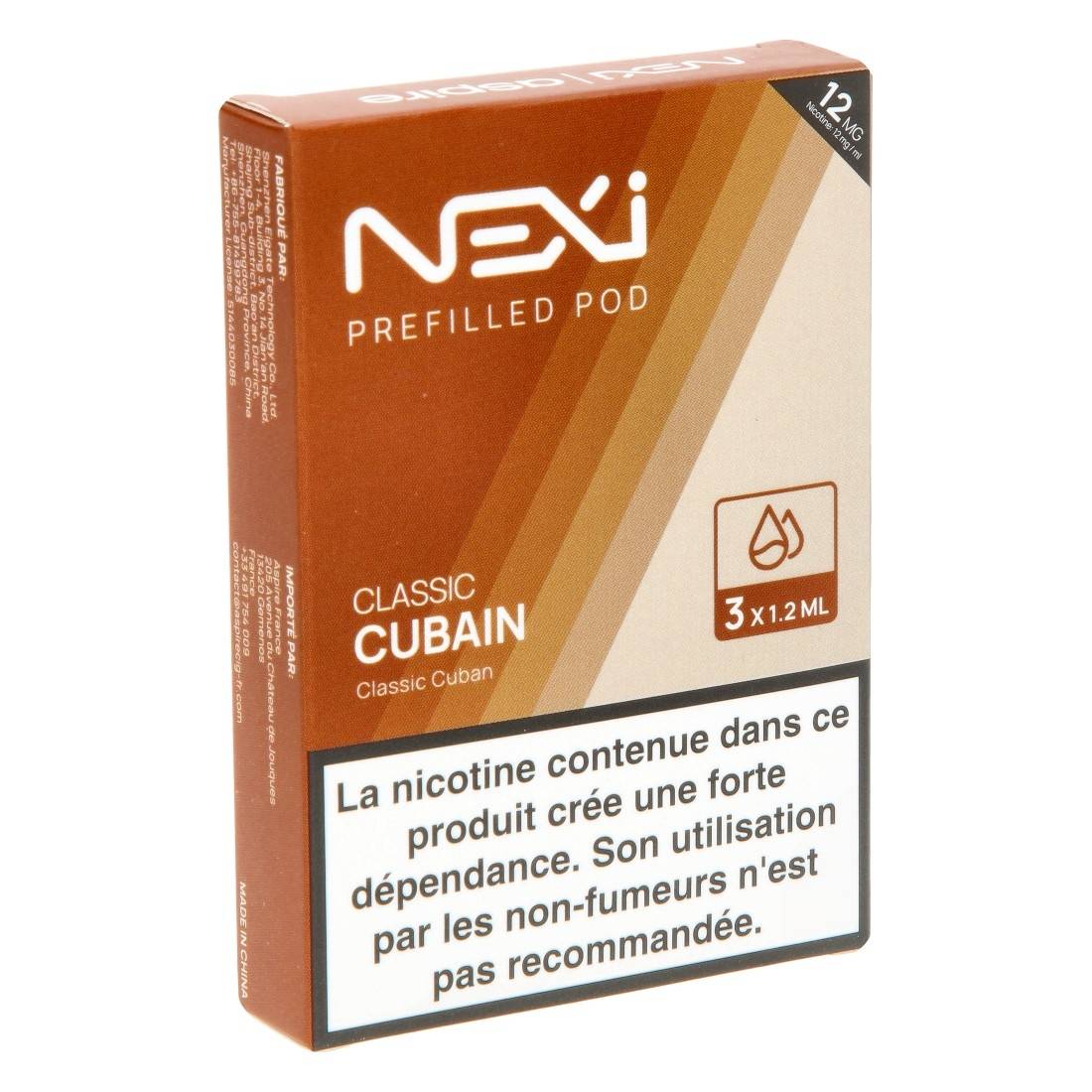 Cartouche Aspire Nexi One Classic Cubain par 3
