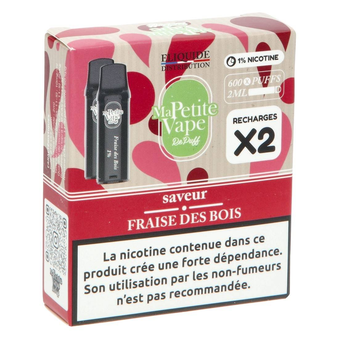 puff rechargeable repuff ma petite vape Cartouche Ma Petite Vape RePuff Cola Ice 600 Puffs main image 1