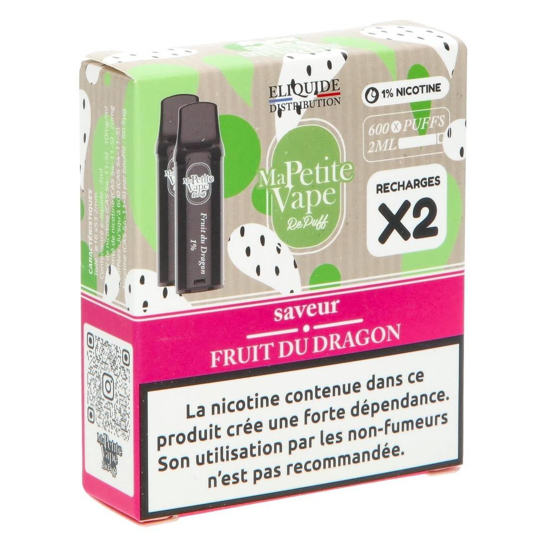cartouches pré-remplies repuff smokeless fruit du dragon ma petite vape Free CapCut Alternative main image 1